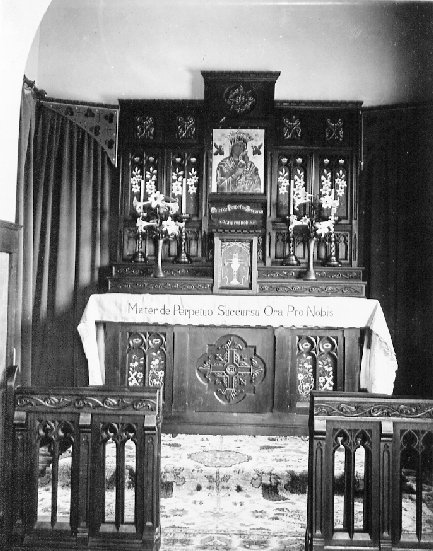 Nessuna immagine del redentorista P. John Lawrence, 1885-1970– Irlanda, Provincia di Londra. - La foto mostra la Cappella della Casa di Ritiri a Heathfield South Africa, dove il P. Lawrence è stato alcuni anni.