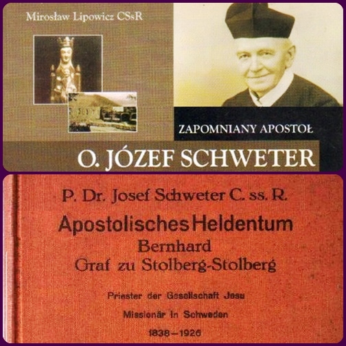Sul P. Josef Schweter oggi sono in corso degli studi e delle pubblicazioni, come quelle riportate in foto.