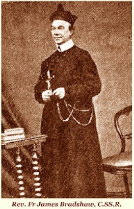 Il redentorista P. James Bradshaw, 1818-1892 – Regno Unito, Provincia Flandrica. Fu uno dei pionieri della presenza redentorista in Irlanda. Morì il 5 luglio 1892, aveva 70 anni.